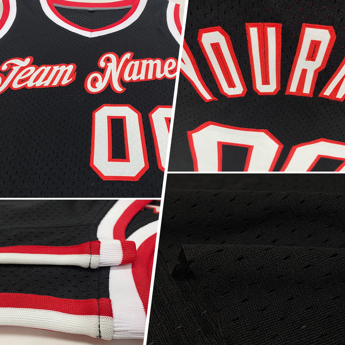 Custom Black Kelly Green-White Authentic Throwback Basketball Jersey