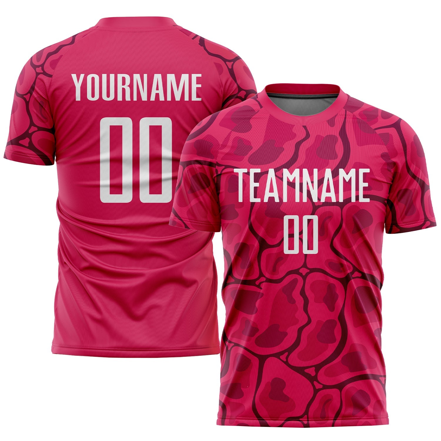 Custom Red White-Black Sublimation Soccer Uniform Jersey