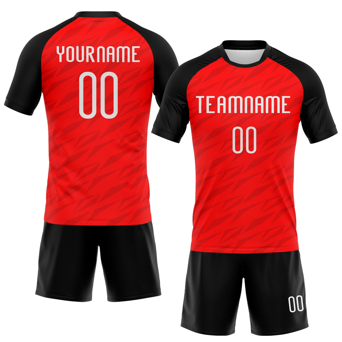 Custom Red White-Black Sublimation Volleyball Uniform Jersey